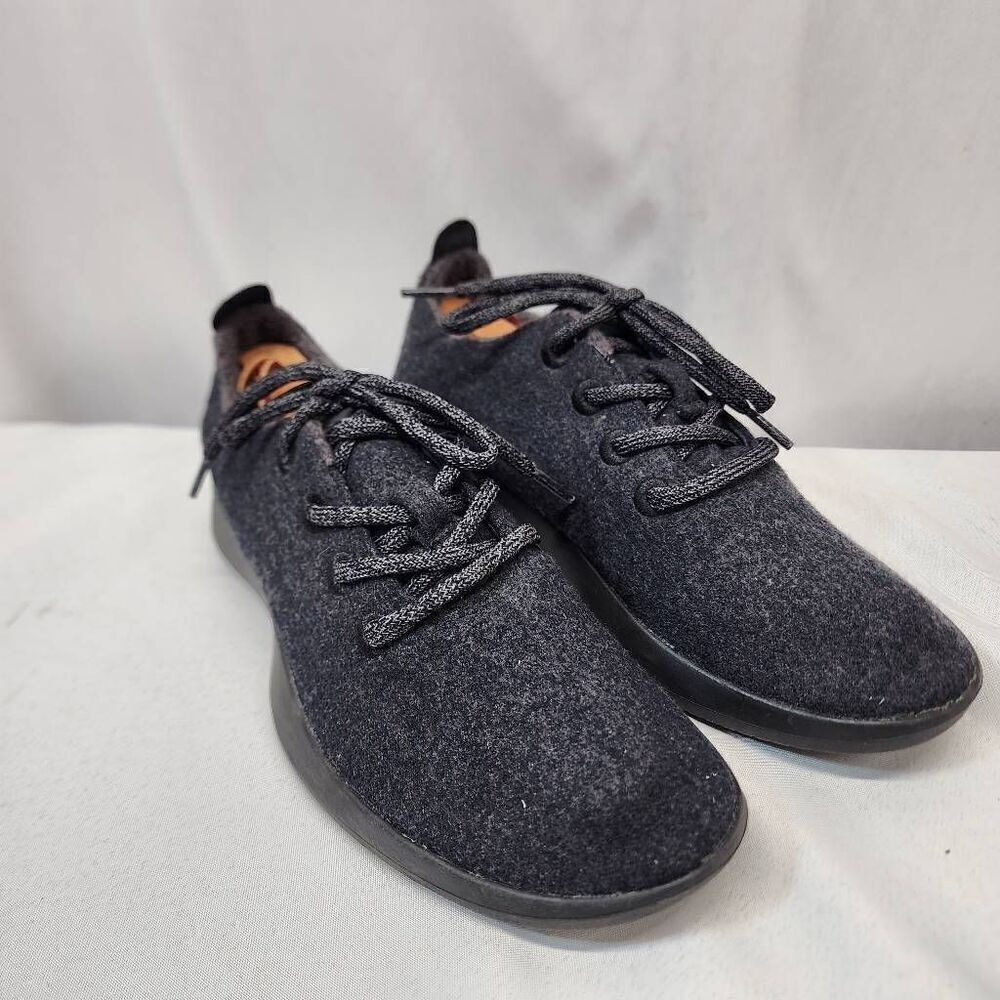 Allbirds The Wool Runner Men's 8 Black Comfort Running Sneakers Shoes